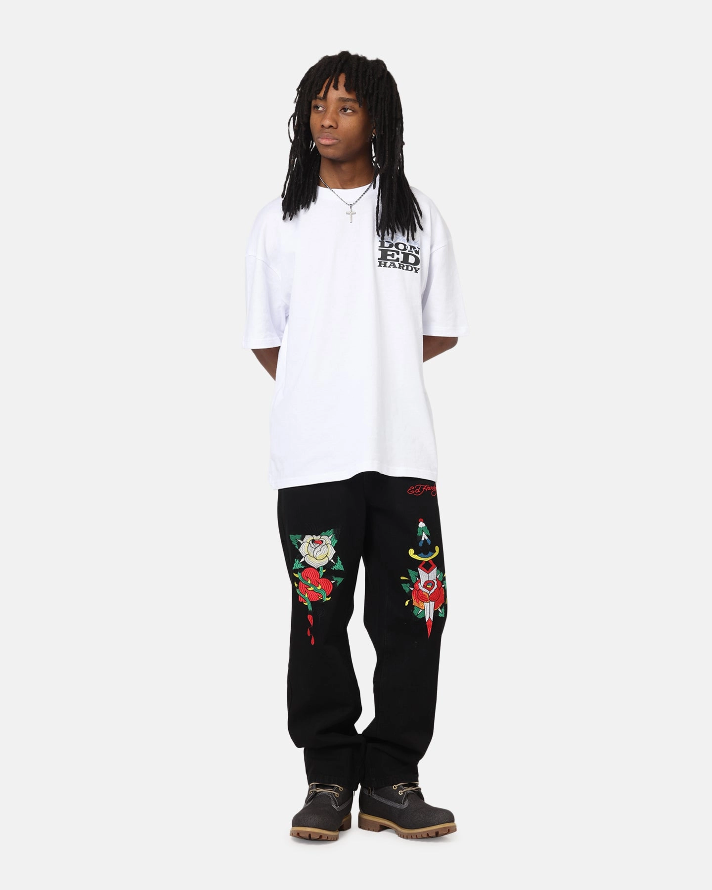 Streetwear Mood Holiday Vibes Athlete Fit Ed Hardy Once Wounded Jeans Black