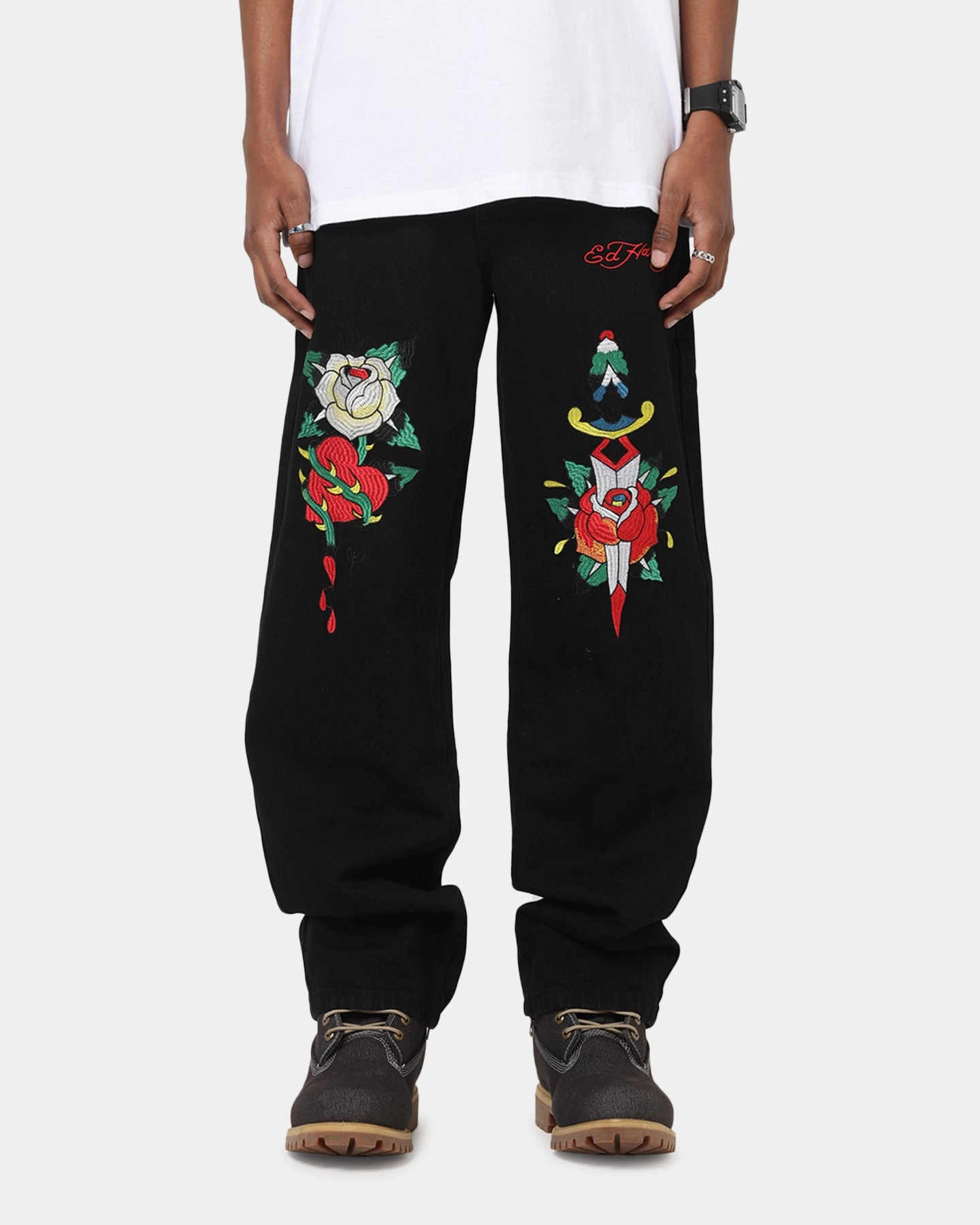 Ed Hardy Once Wounded Jeans Black On The Go Match With All