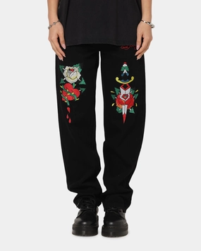 Ed Hardy Once Wounded Jeans Black Trend Neutral No Fade Look