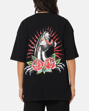 Ed Hardy Panther Ray T-Shirt Black Perfect for Travel Outdoor Essentials
