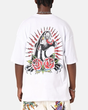 SeamlessConstruction Ed Hardy Panther Ray T-Shirt White