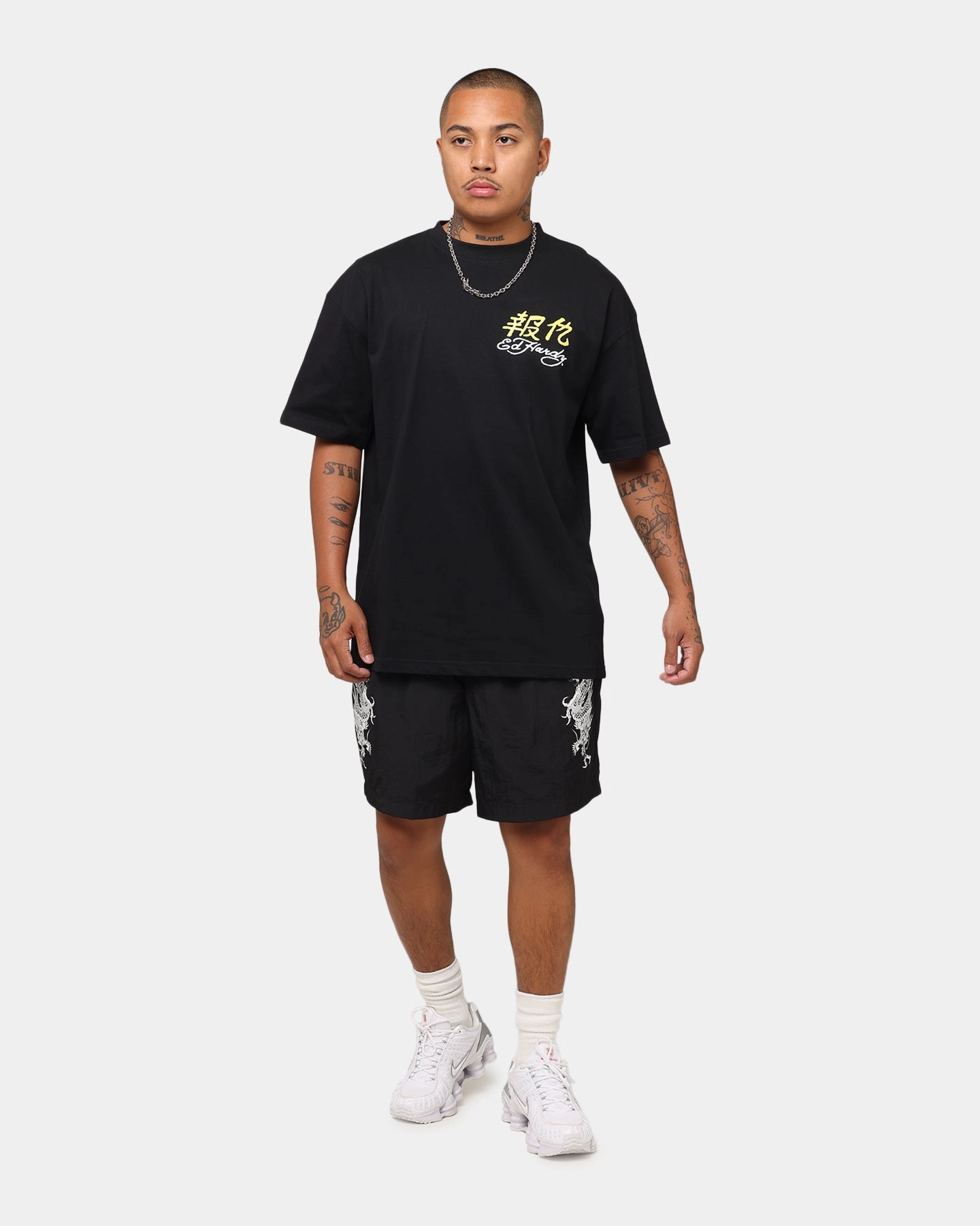 BreathableFabric Ed Hardy Rattlesnake Reign T-Shirt Black