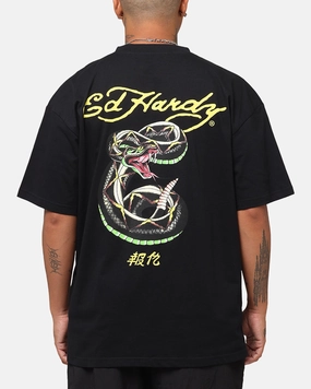Complementary Colors Ed Hardy Rattlesnake Reign T-Shirt Black