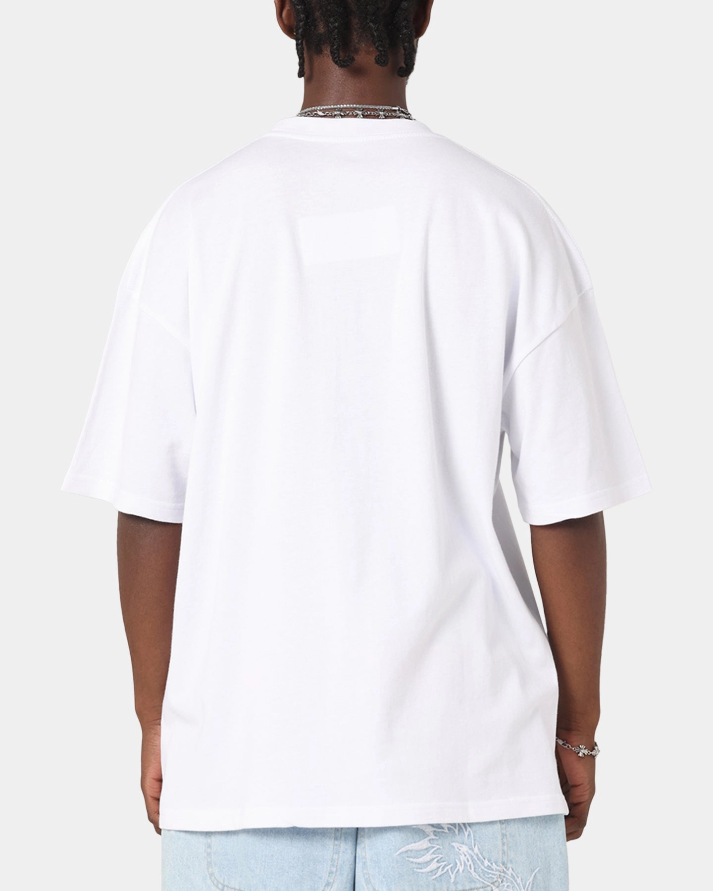 Structured silhouette Ed Hardy Savage Bloom T-Shirt White