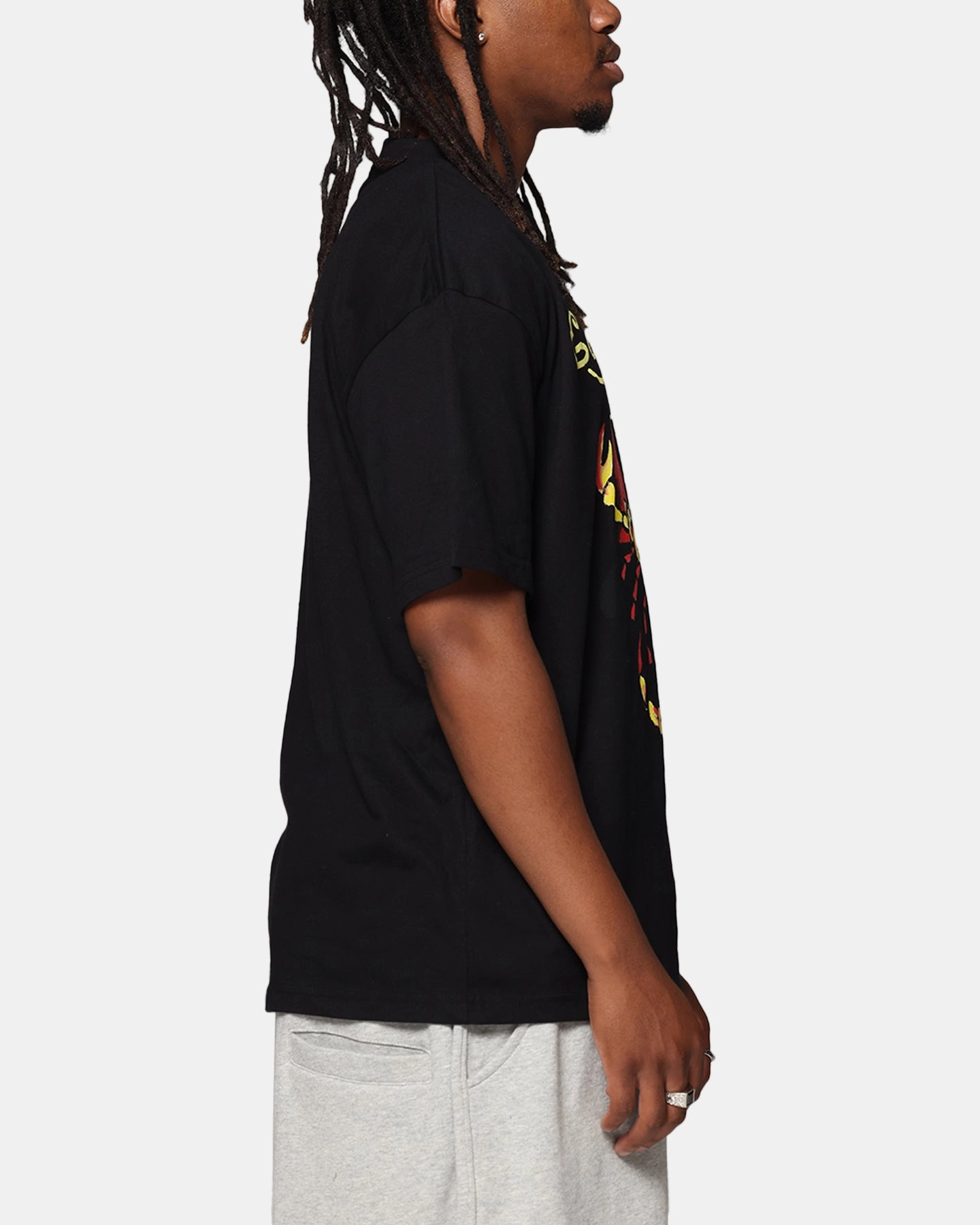 Chic Design Recycled Polyester Blend Ed Hardy Scorpion T-Shirt Black