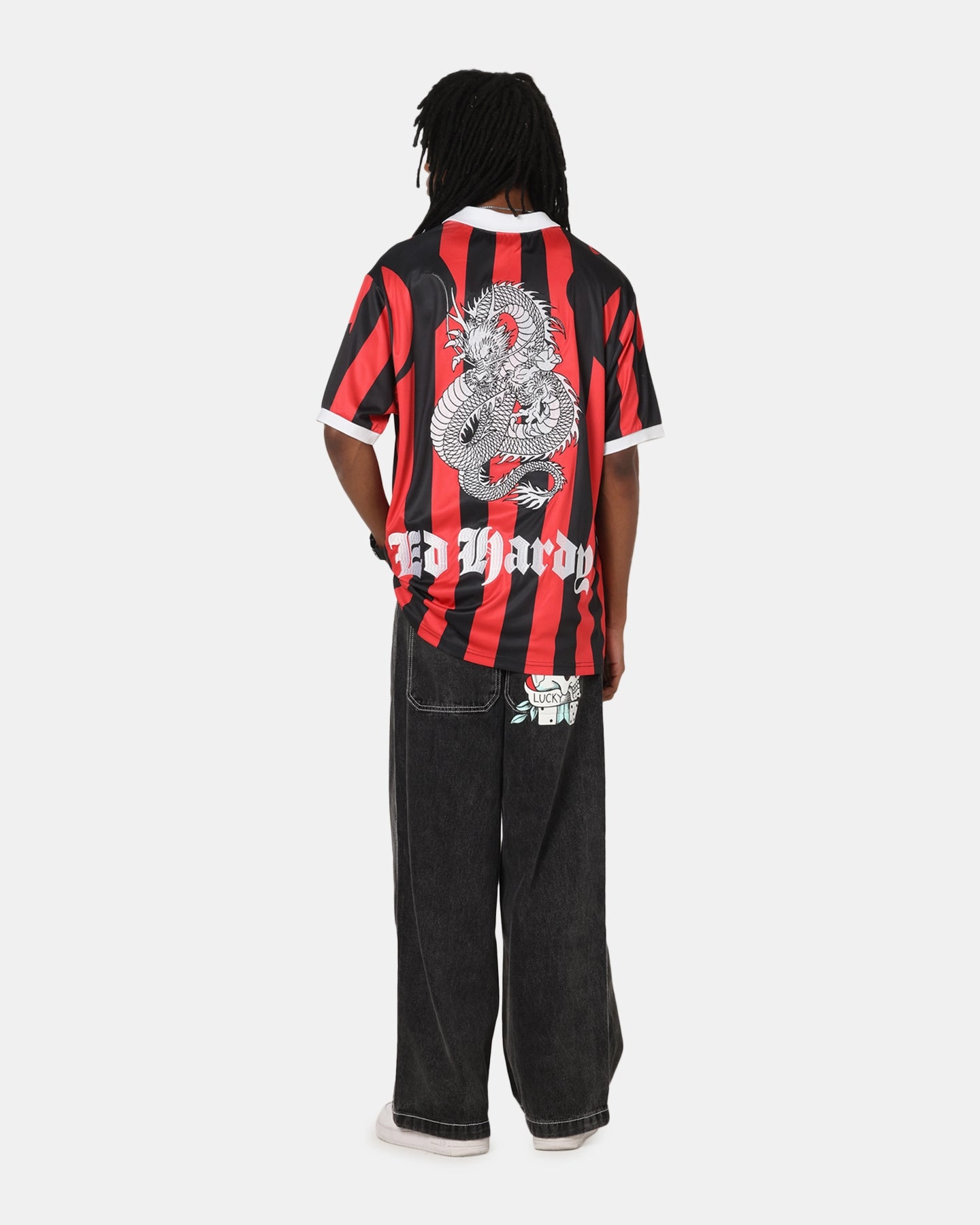 Ed Hardy Shinjuku Jersey Red/Black Sport Style Workout Gear