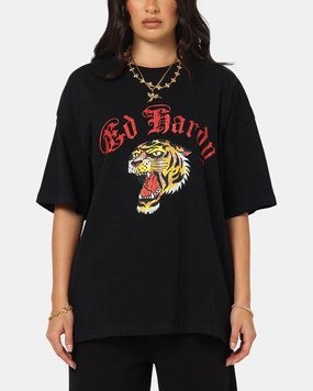 Ed Hardy Tiger Wrath T-Shirt Black Holiday Style