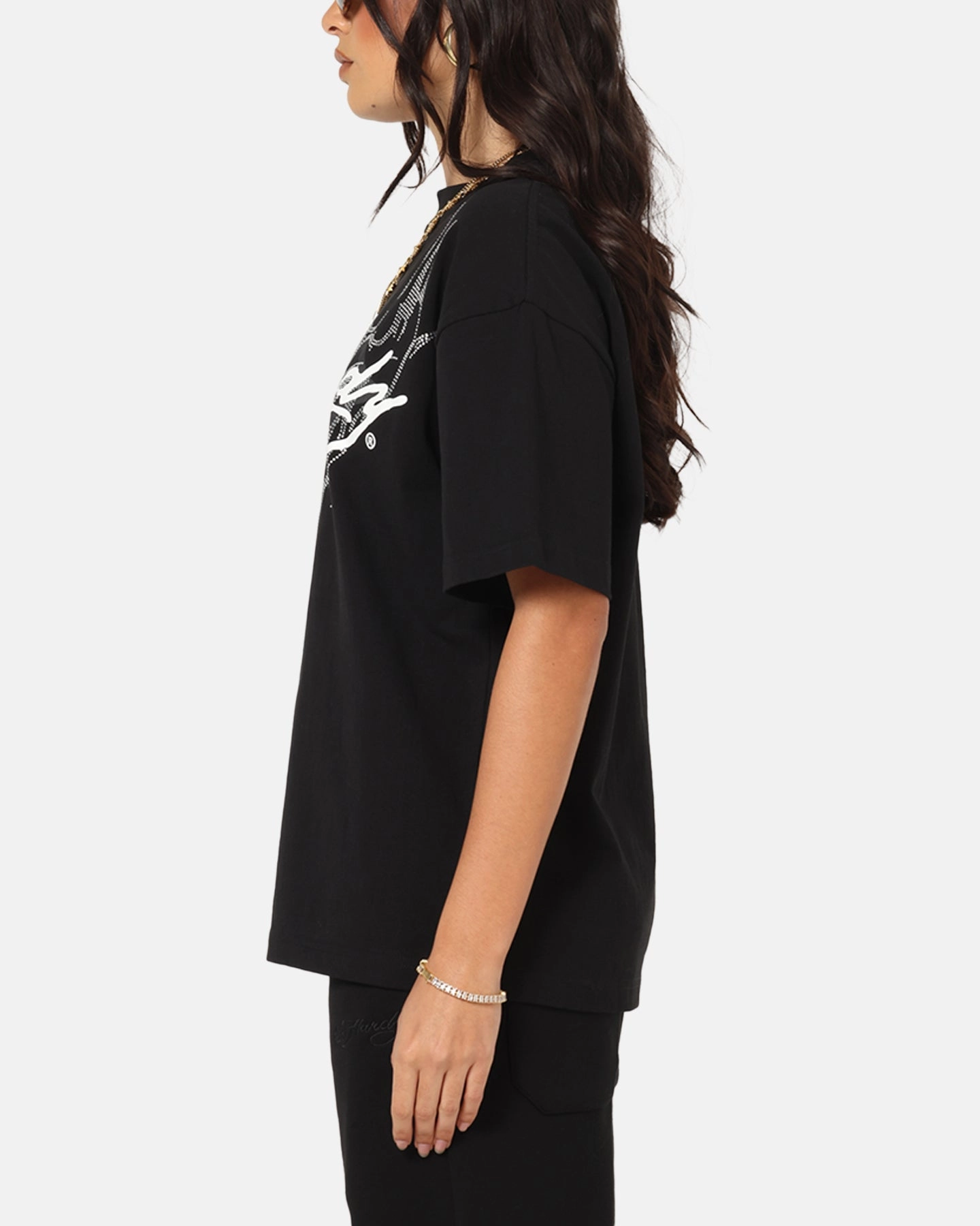 Sleep Ed Hardy Trinity Rhinestone T-Shirt Black