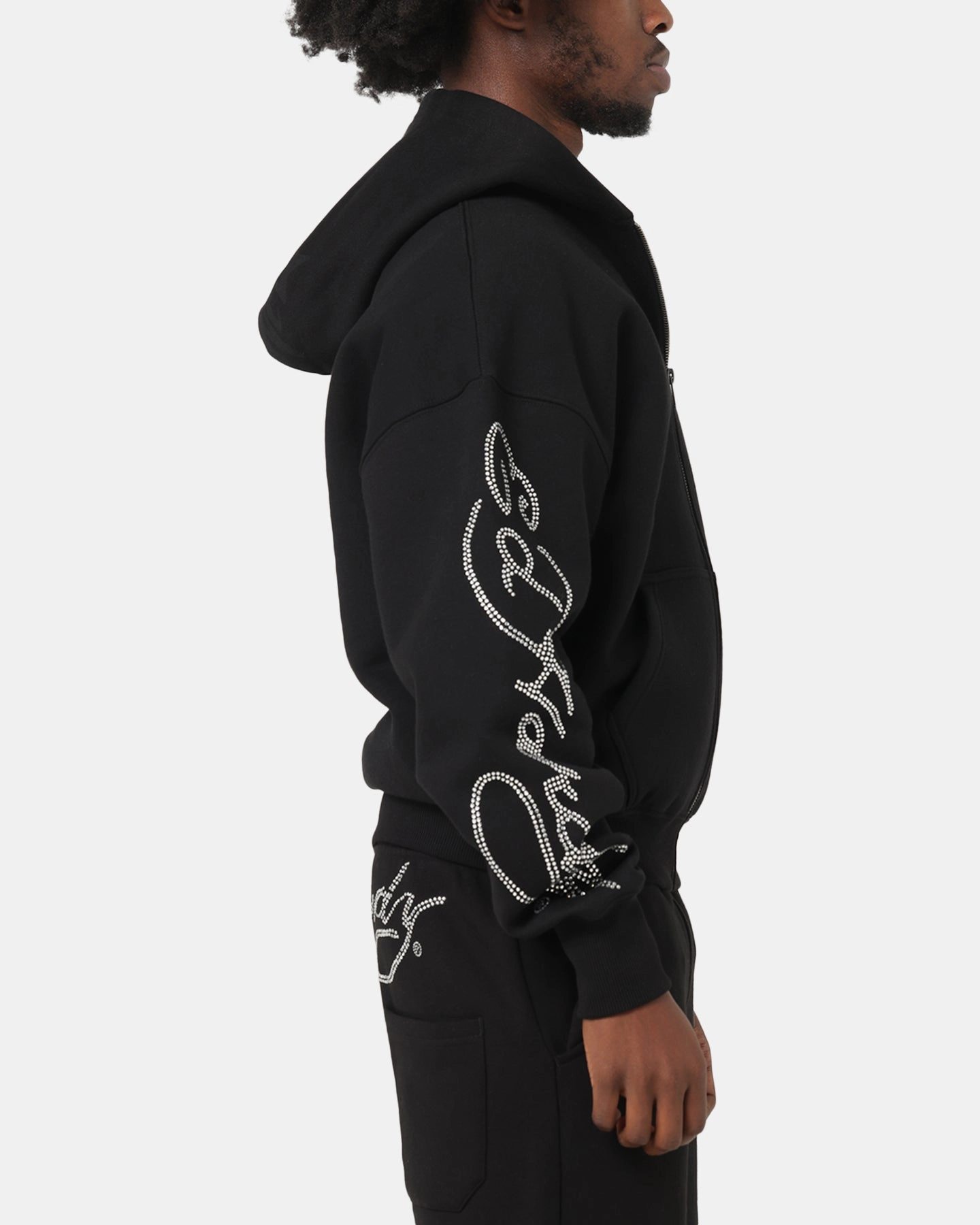 Ed Hardy Trinity Zip Hoodie Black Quick Wear