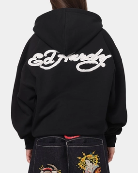 Thank Ed Hardy UV Active Zip Hoodie Black/Multi