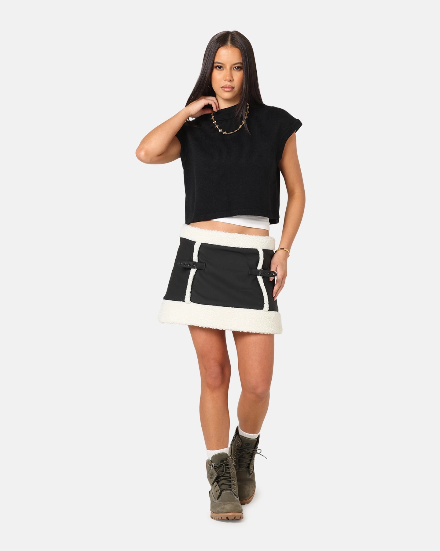 Classic Design Ed Hardy Women's Seige Mini Skirt Black