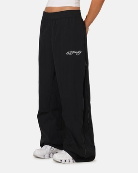 Zipper Closure Timeless Comfort Fit Ed Hardy Zip Track Pants Black