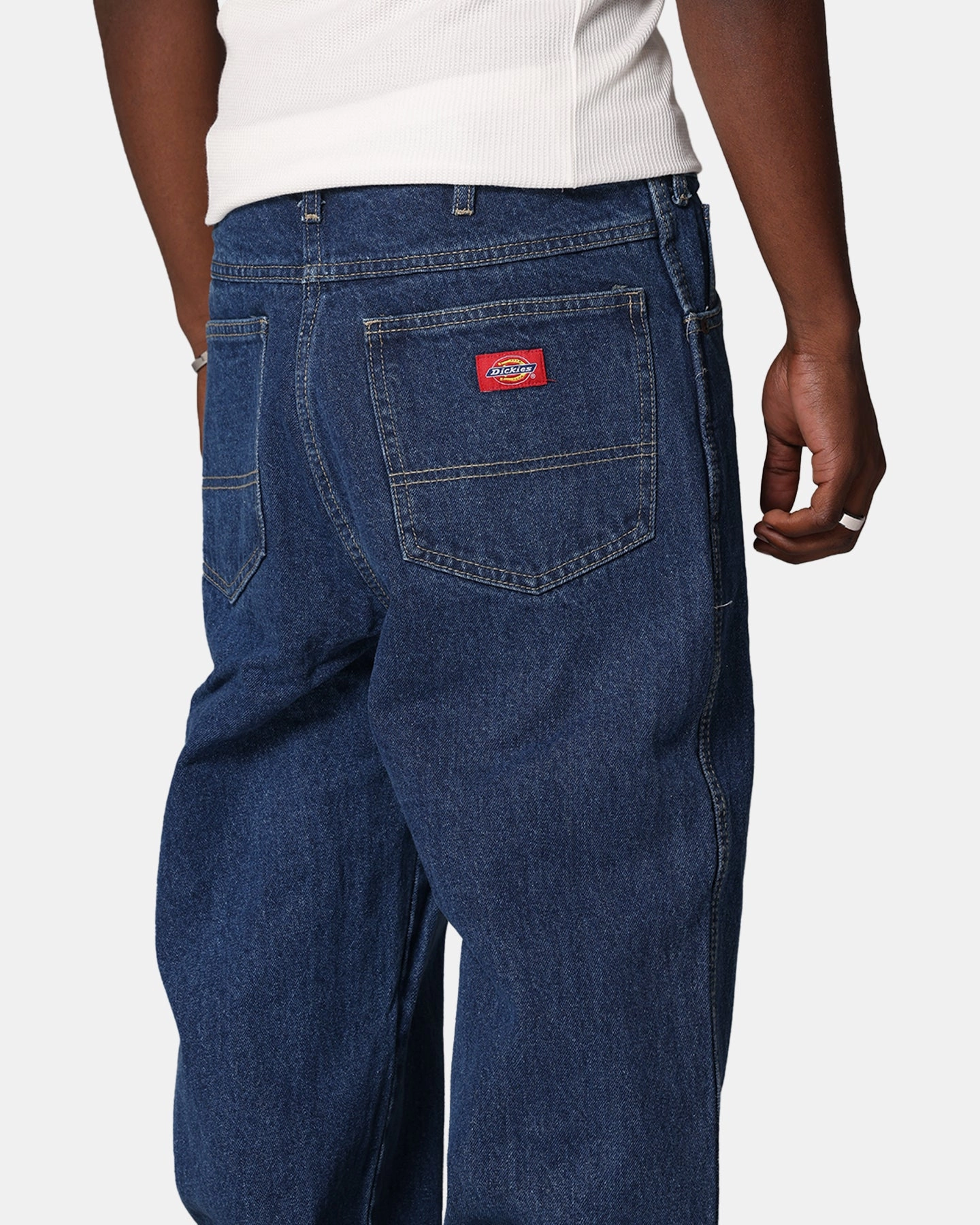 Dickies Relaxed Straight Denim Jeans Stone Washed Indigo Core Fit