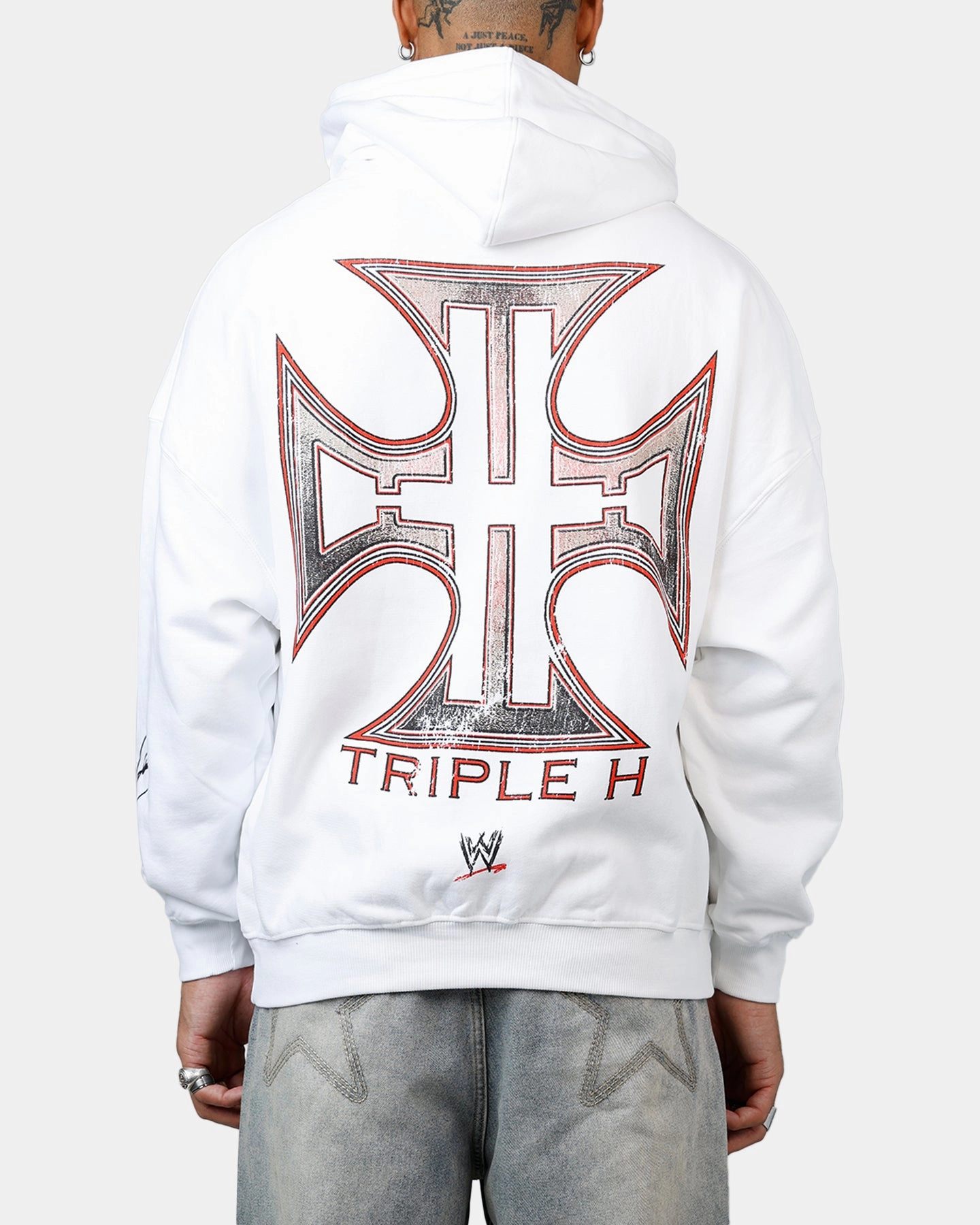 Culture Kings X WWE Triple H Wrestlemania XLI Hoodie White Flexible Design