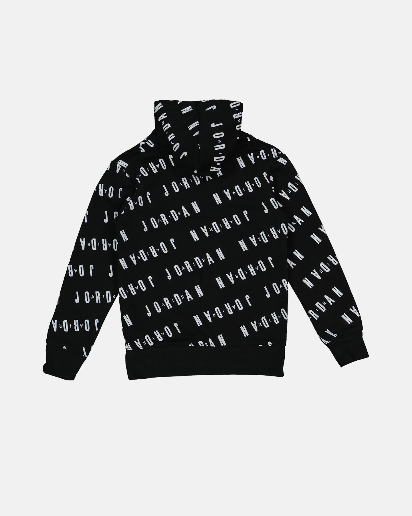 Sale YKK Zipper Quality Jordan Kids' Essential AOP Pullover Hoodie Black