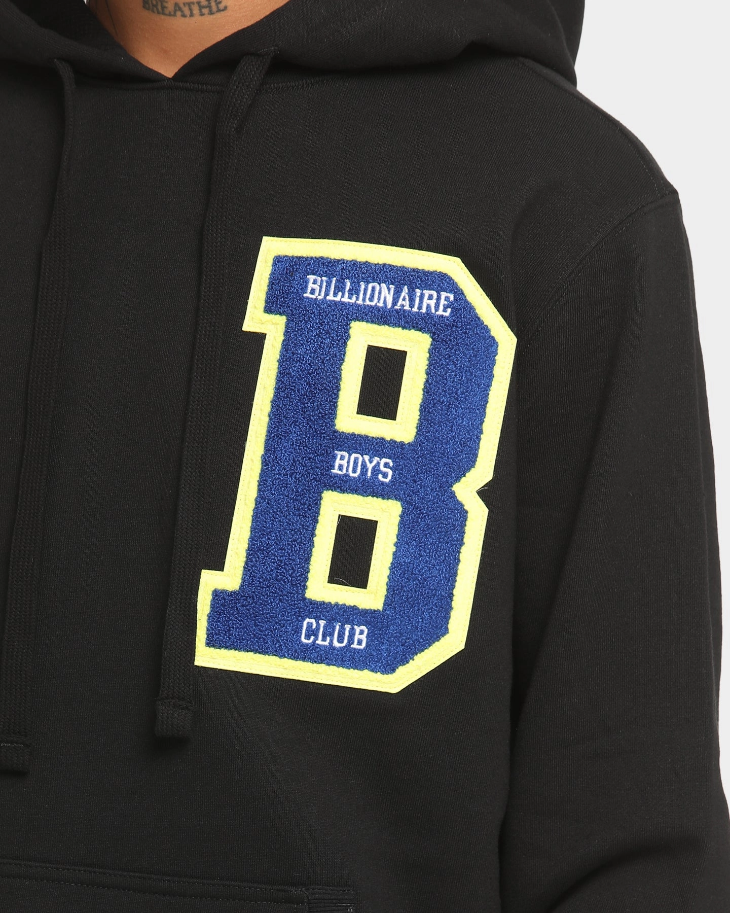 Unisex Billionaire Boys Club BB Letters Hoodie Black
