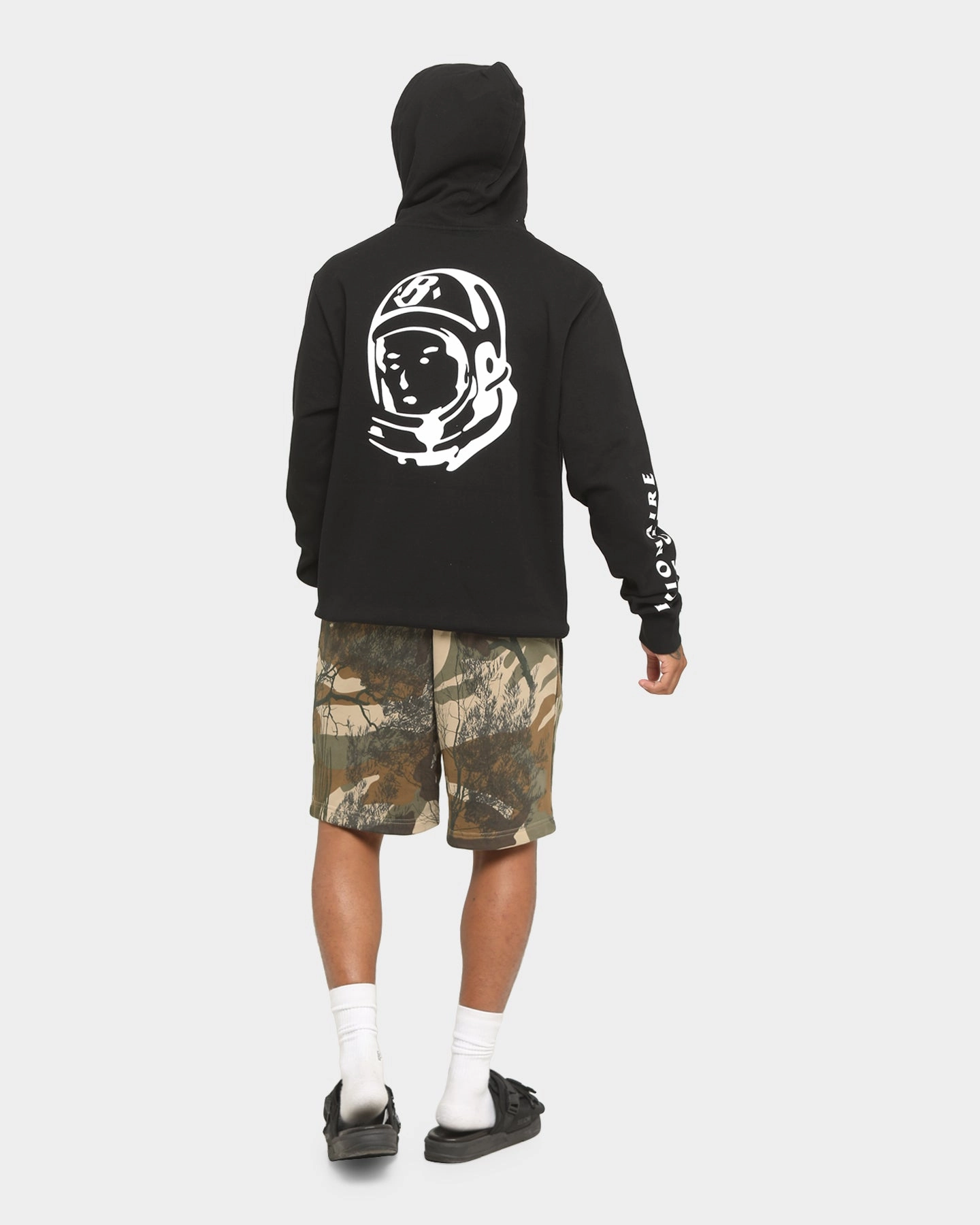 Mousse Adjustable Hem System Billionaire Boys Club BB Letters Hoodie Black