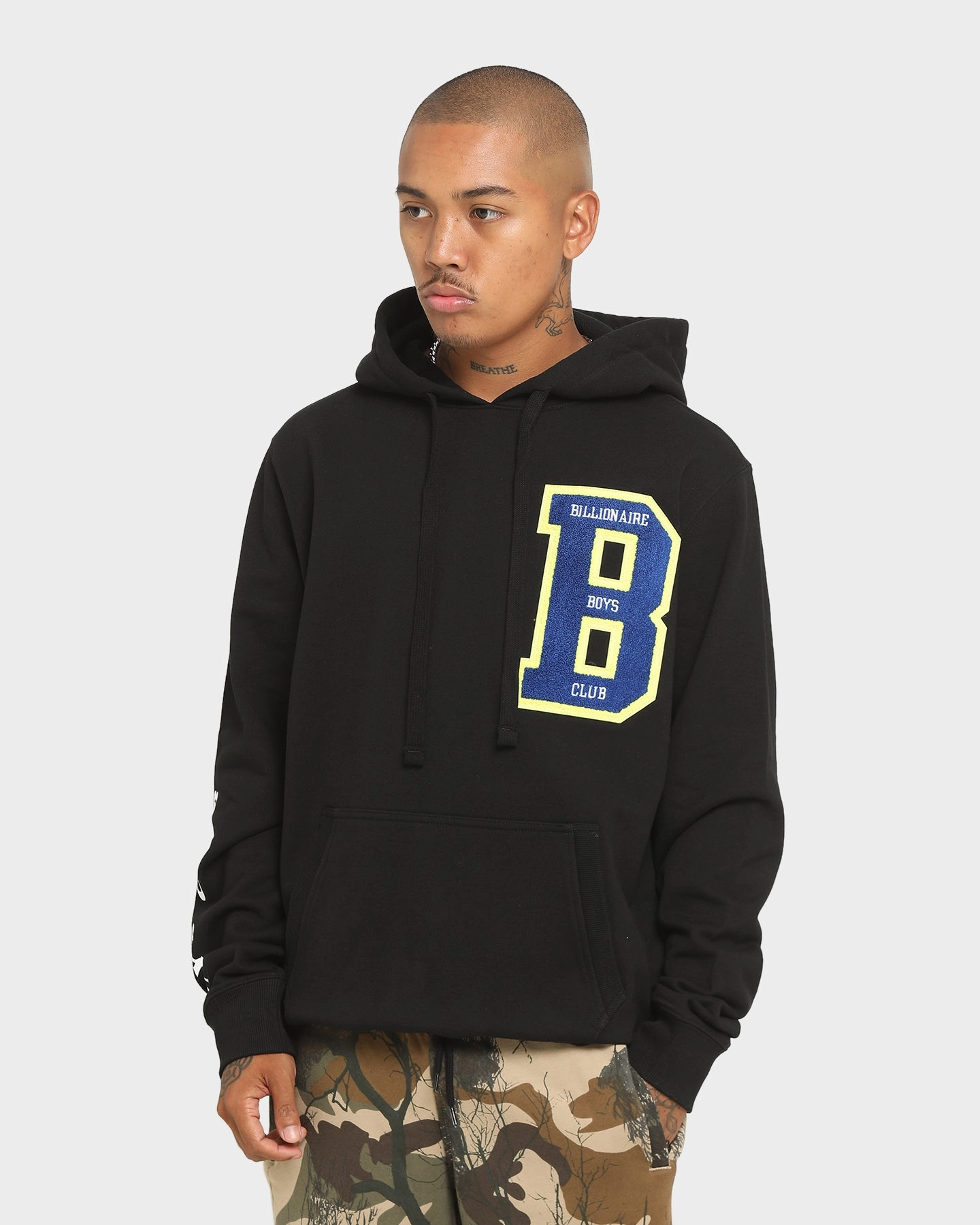 Individual-sports High-Performance Jacket Billionaire Boys Club BB Letters Hoodie Black