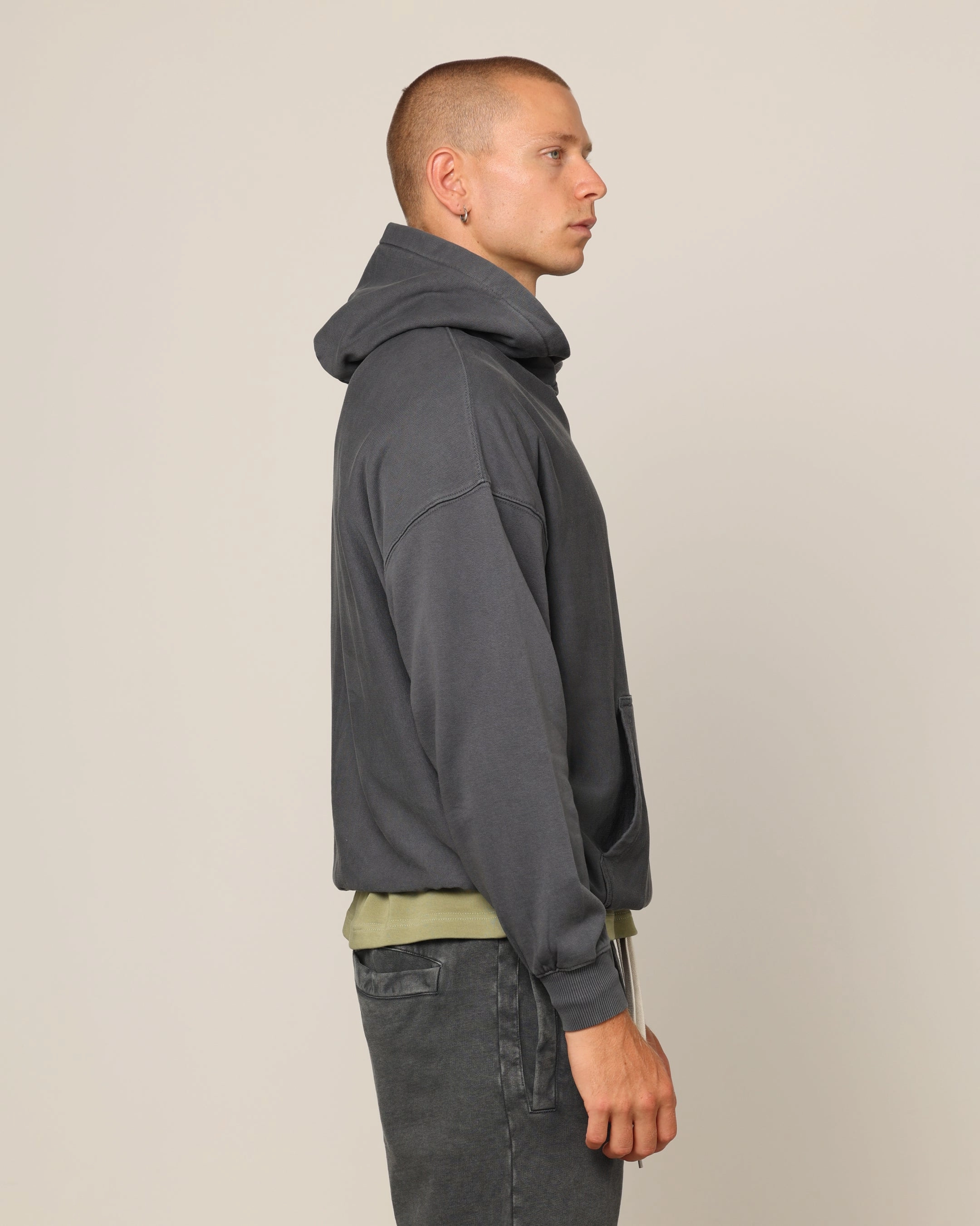 hiker Hardware Carr?? Blanc Oversized Hoodie Vintage Grey