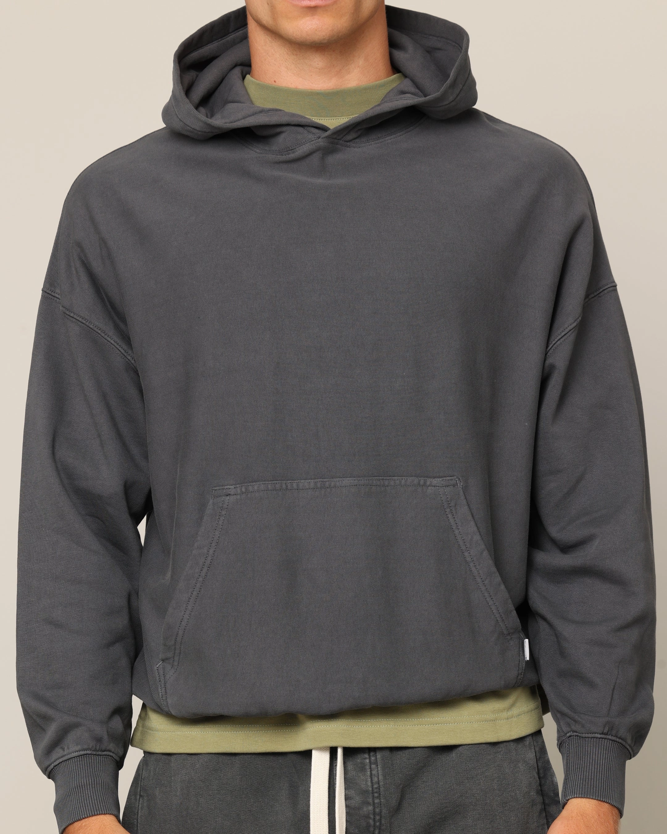 Carr?? Blanc Oversized Hoodie Vintage Grey Prospect