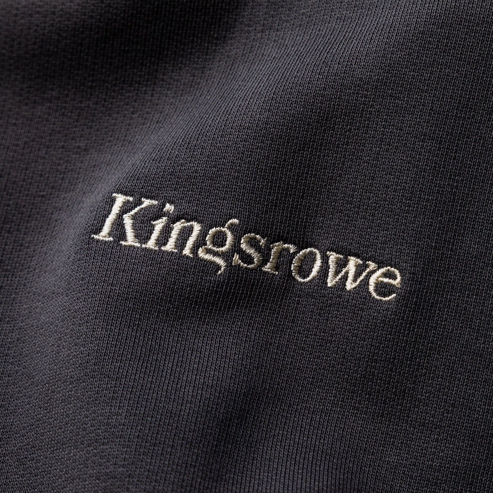 Kingsrowe Classic Logo Hoodie 'Charcoal' Night vision