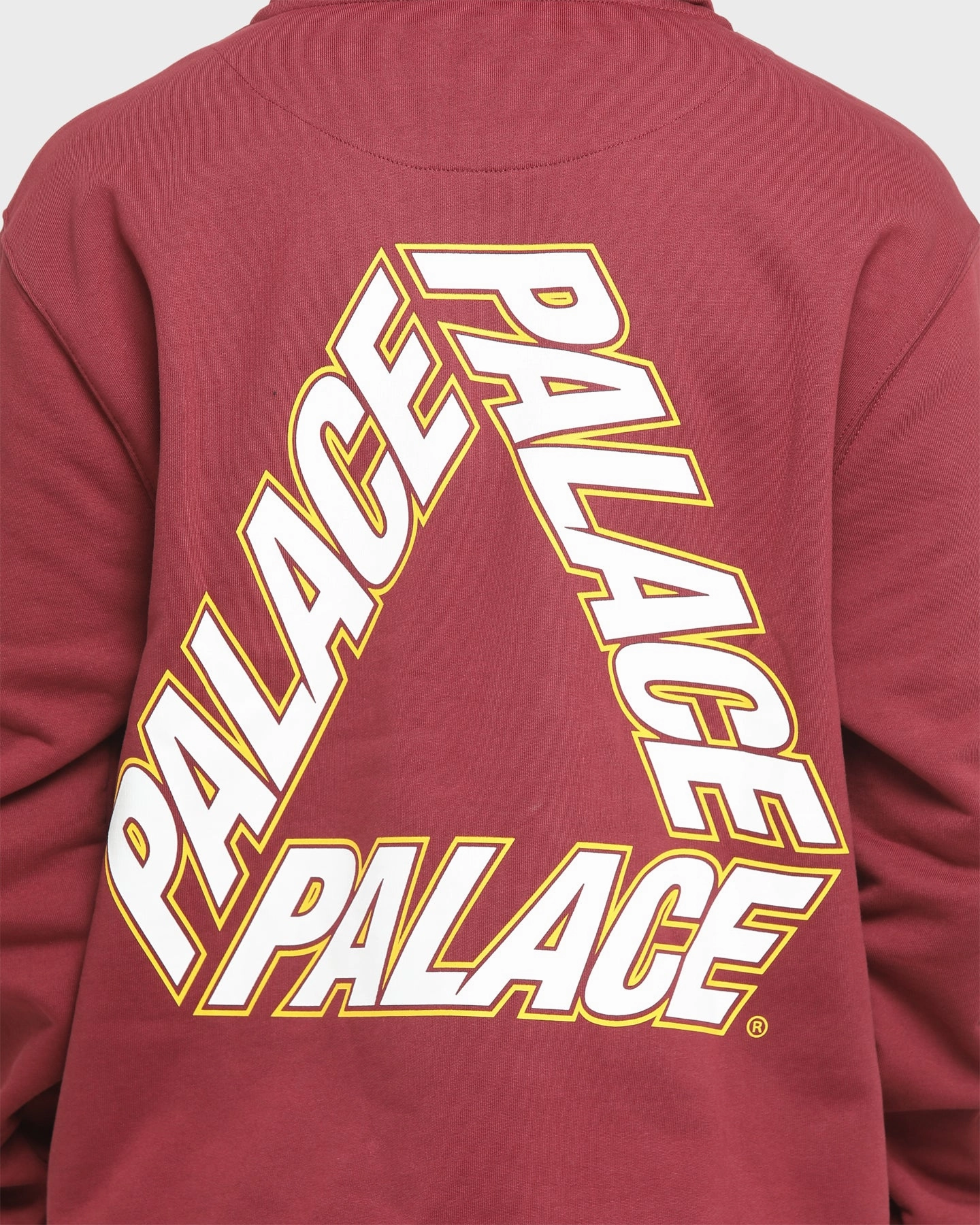 Palace P3 Team Hoodie Wine Breathable Material sailors