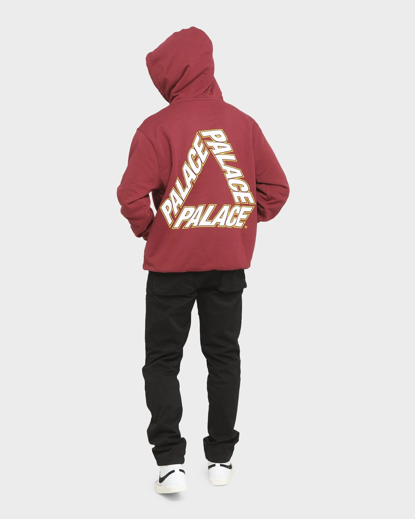 Palace P3 Team Hoodie Wine Heavyweight