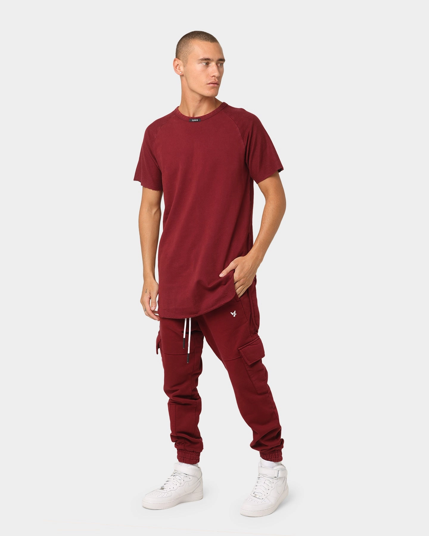 The Anti Order Anti Essential Regulation T-Shirt Vintage Maroon Modern Layer Light Casual