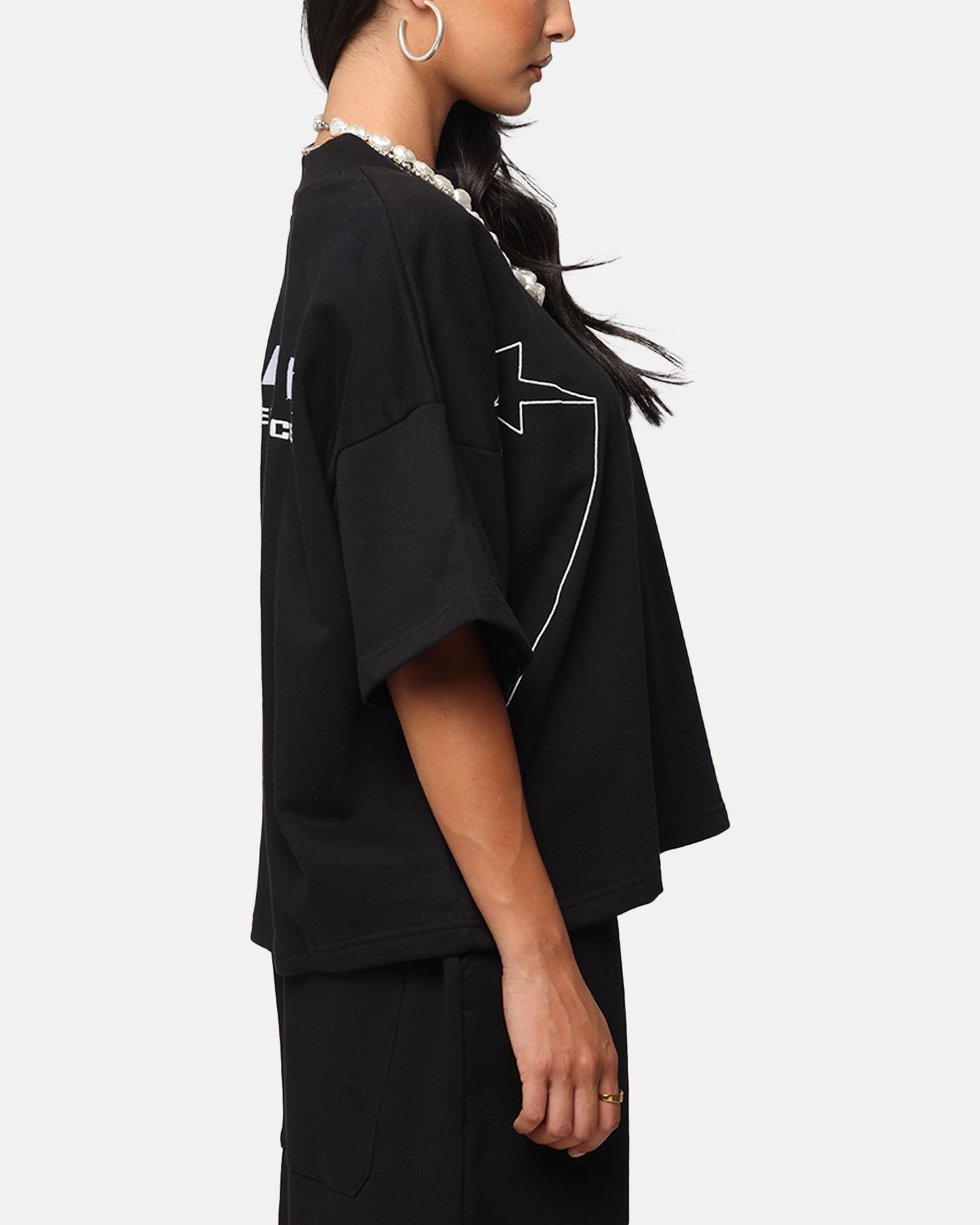 Loiter Dark Performance T-Shirt Black Organic Cotton Blend Trendy popularity