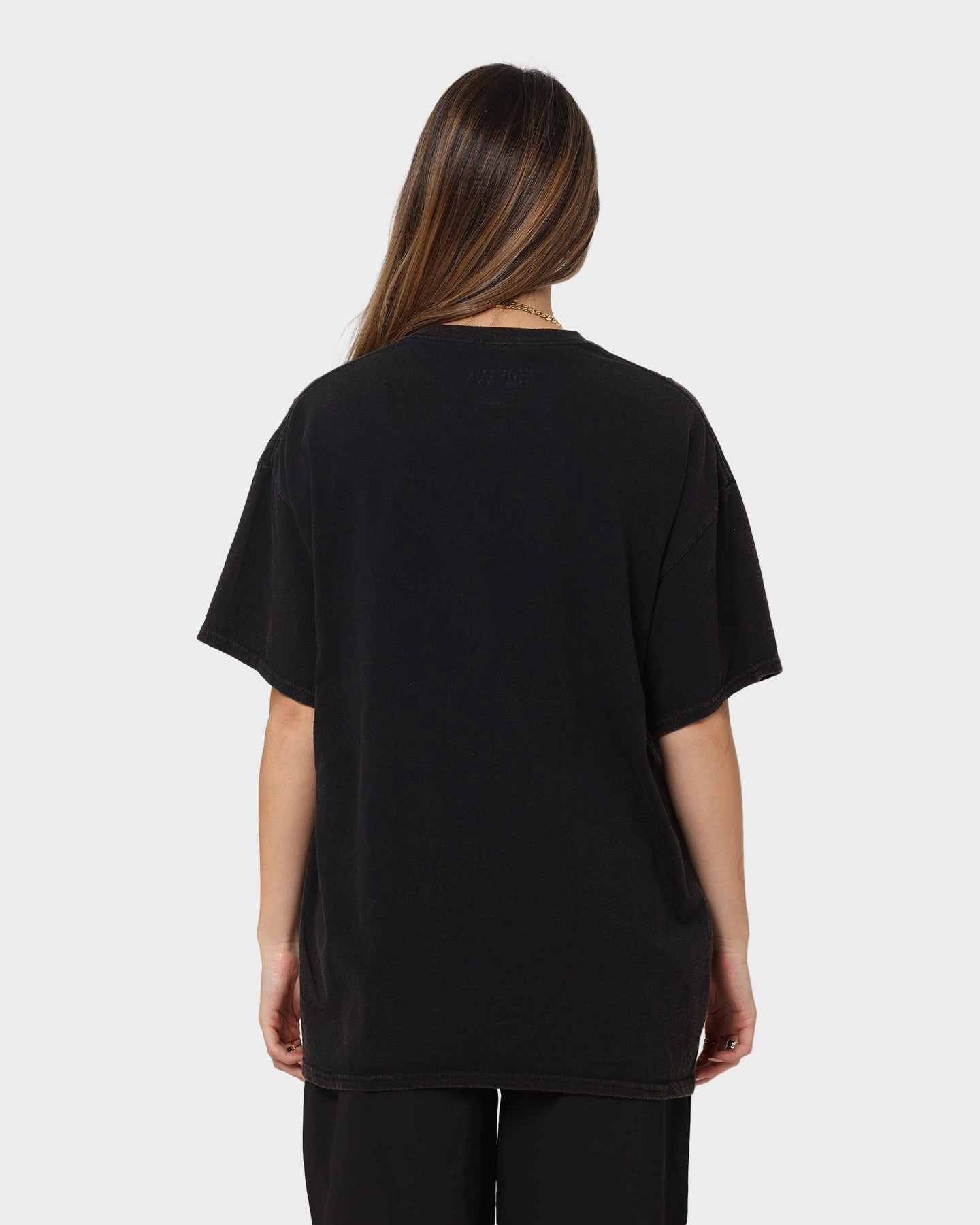 Camping attire Nirvana Smiley Vintage Tee Washed Black