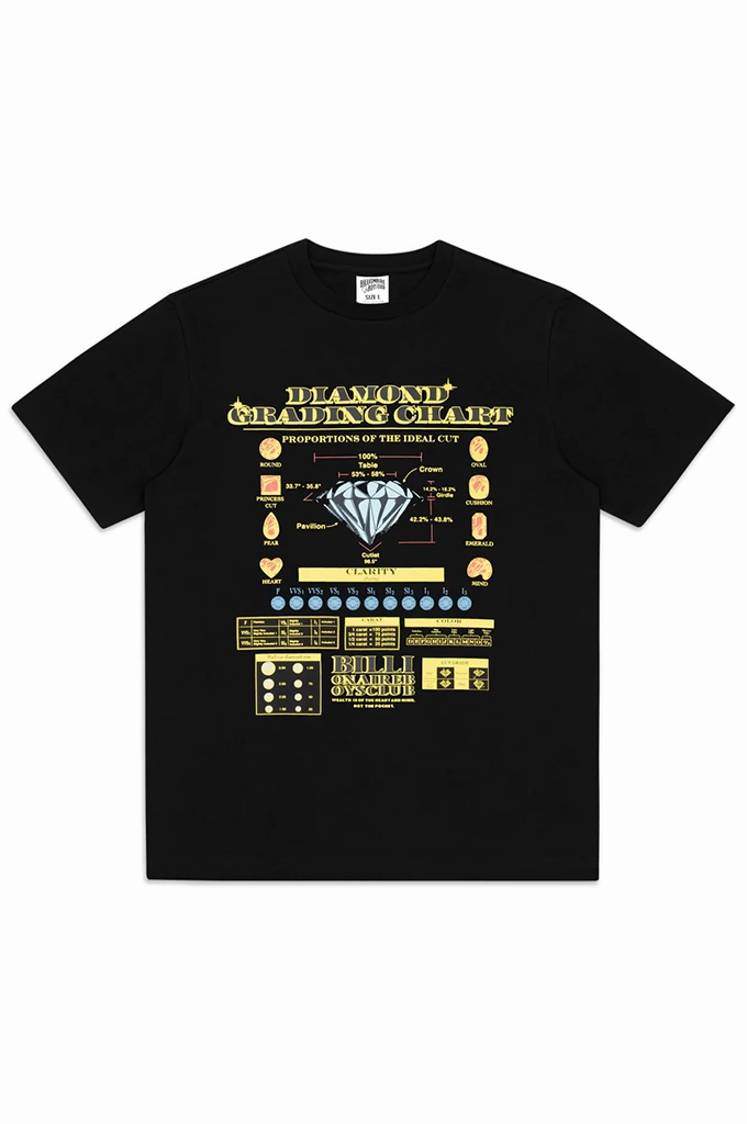 Billionaire Boys Club BB Grading Chart SS Tee Affordable Fashion