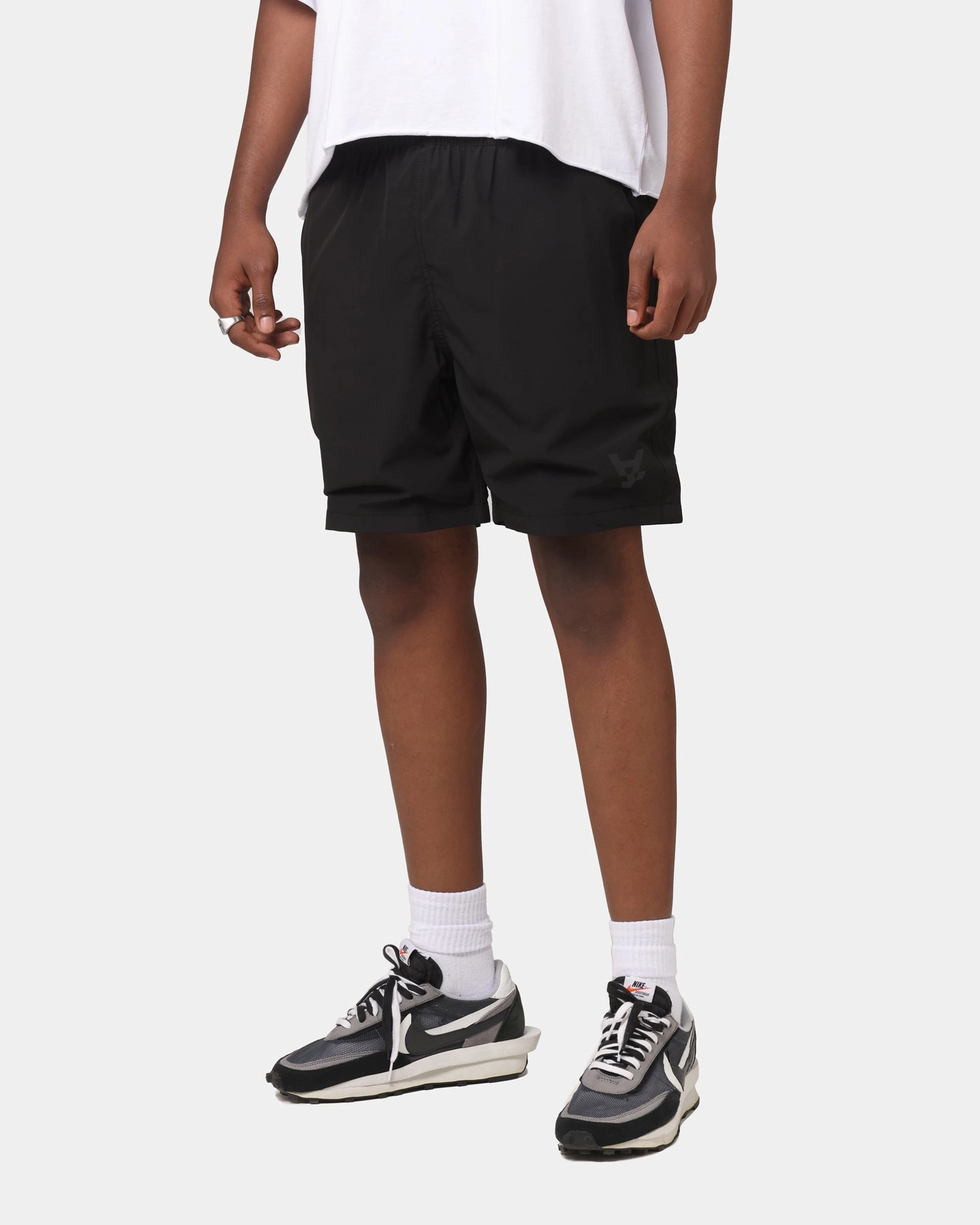 adult clothing Street Chic The Anti Order A Logo Shorts Black