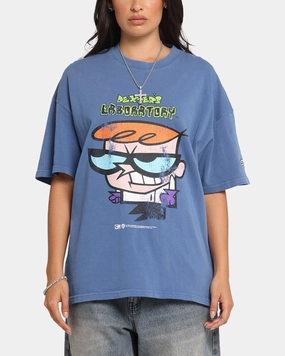 73 Studio X Cartoon Network Dexter's Laboratory Grail Vintage T-Shirt Cobalt AntiPillingTreatment