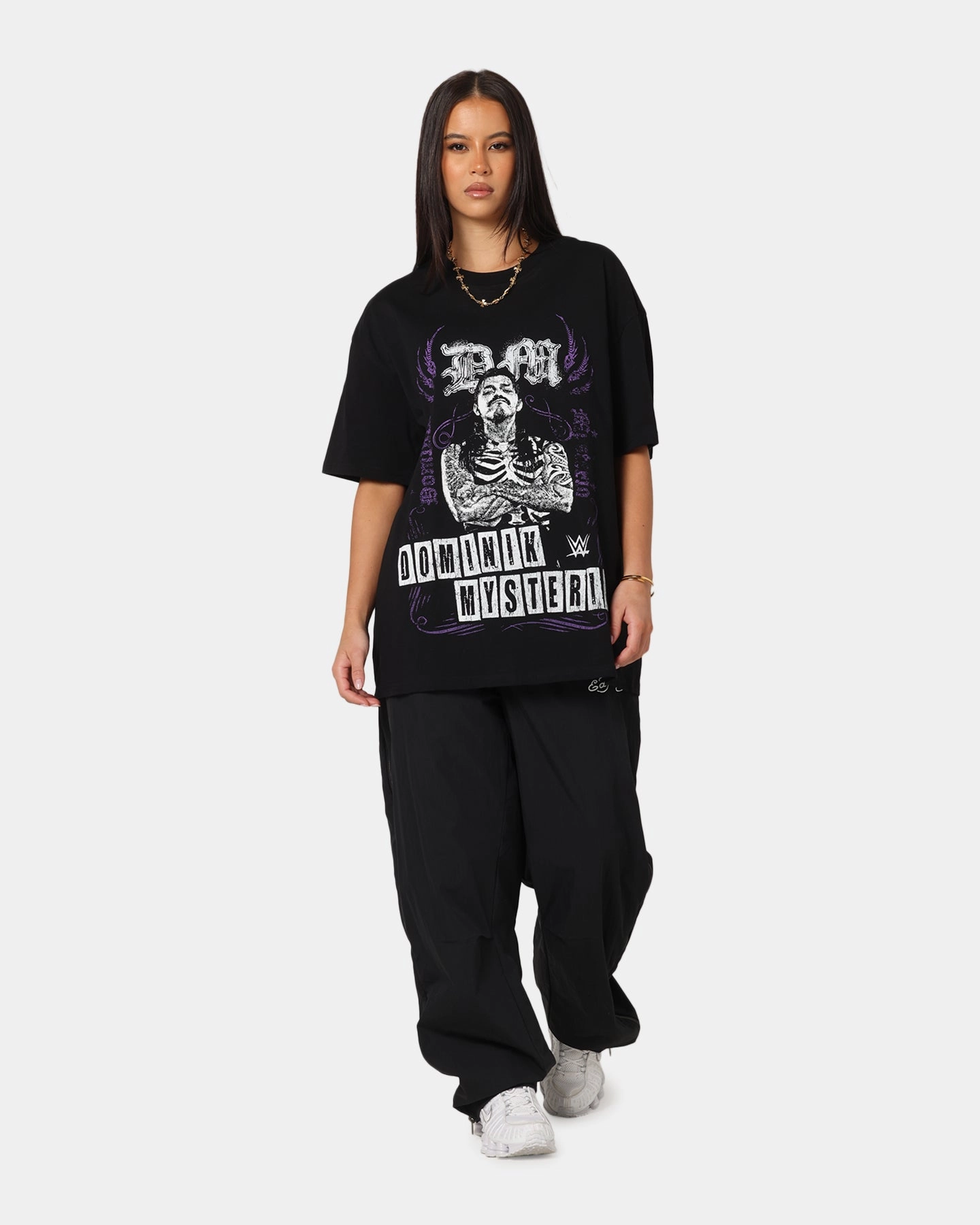 Culture Kings X WWE Dominik Mysterio Summer Slam Heavy T-Shirt Black Trendy Style