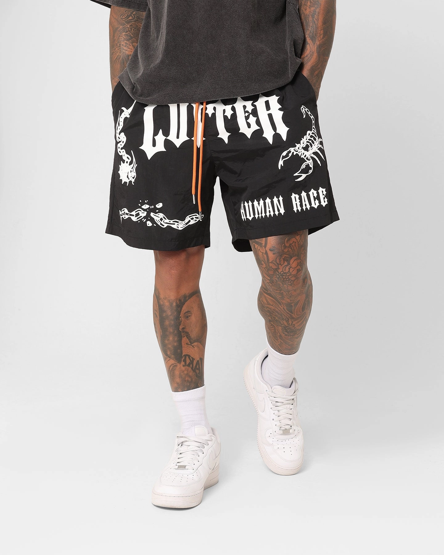 Quick Access Cargo Pockets Loiter Sketch Book Walk Shorts Black