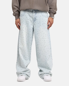 Unisex Wear Artist Vibe Saint Morta Amplus Glamourama Jeans Blue Dust