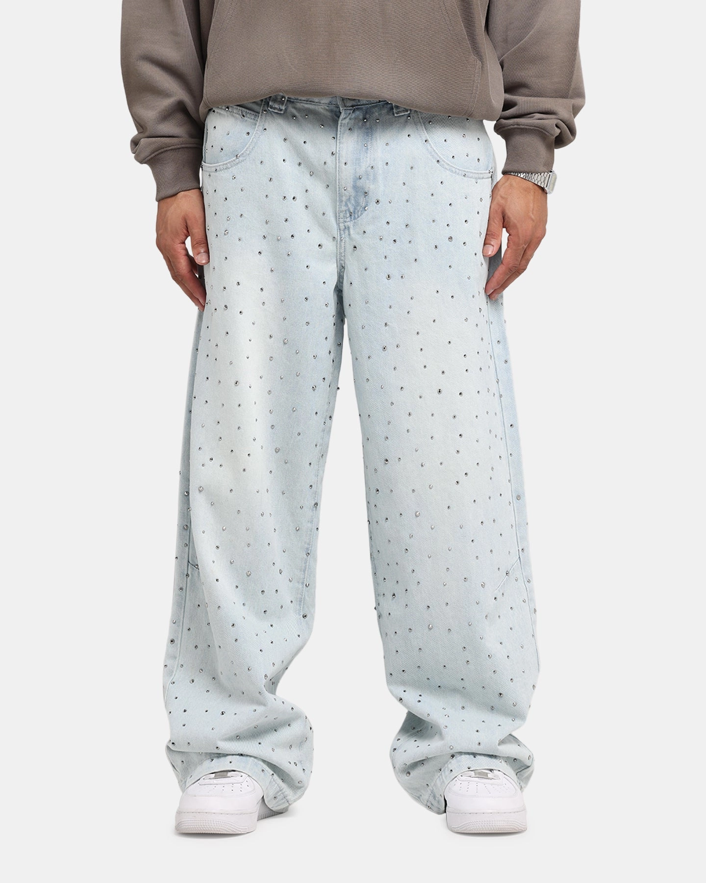 Unisex Wear Artist Vibe Saint Morta Amplus Glamourama Jeans Blue Dust