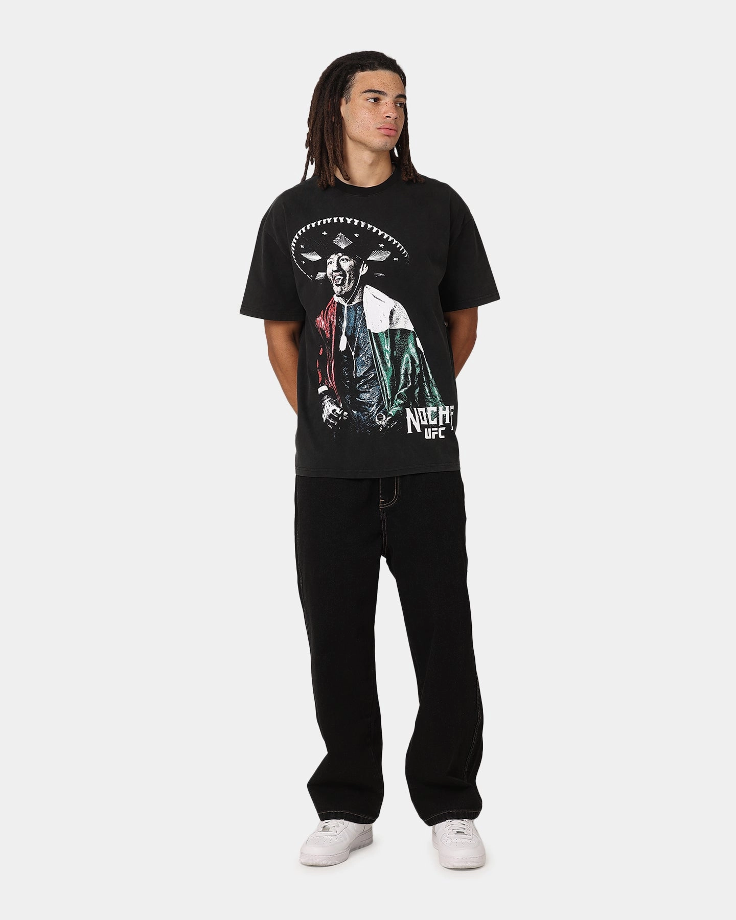 UFC By Culture Kings Ra??l Rosas Jr. Noche Heavy T-Shirt Vintage Black Minimal Outfit Everyday Trend