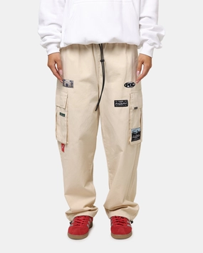 Carre Patchwork Cargo Jogger Cream Practical Wear