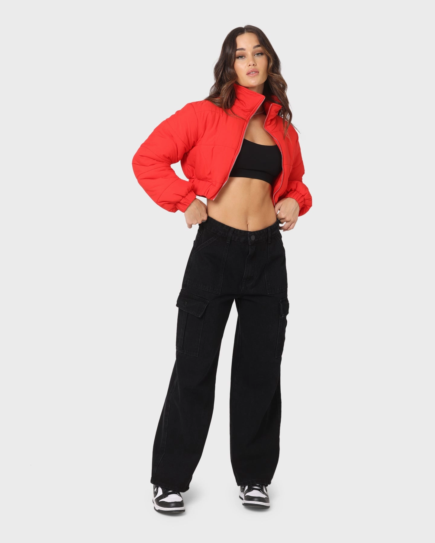 Shawl Lapel EcoFriendlyInsulation XXIII Women's Chelle Puffer Jacket Red