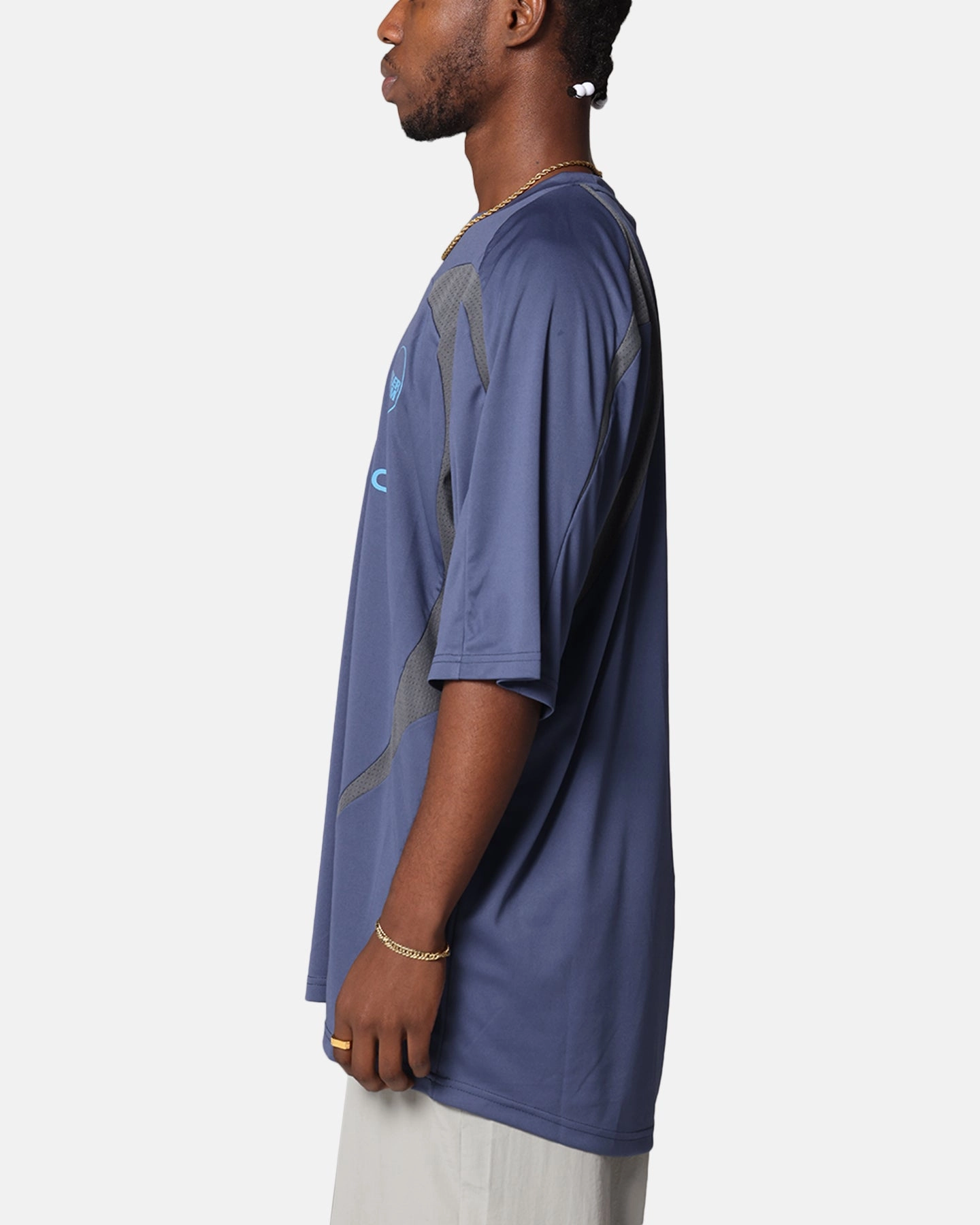 quick dry Boiler Room X Umbro Football Jersey T-Shirt Blue