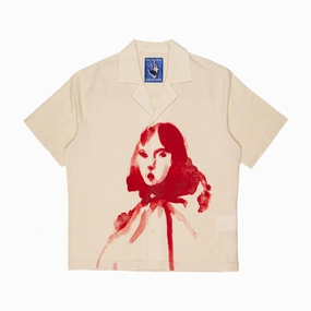 Competitive Advantage Kidsuper Natural-Painted Circus Girl Camp Shirt