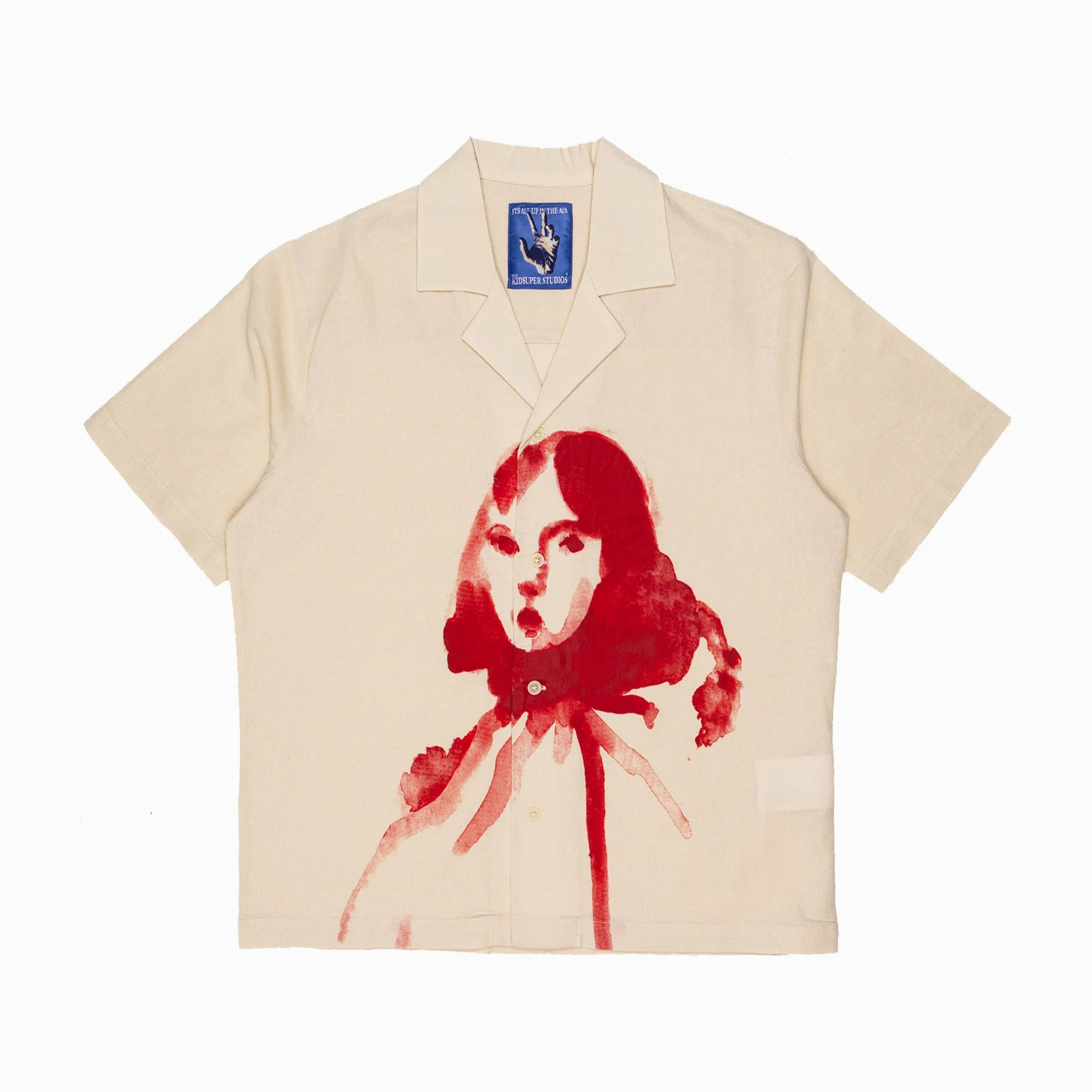 Competitive Advantage Kidsuper Natural-Painted Circus Girl Camp Shirt