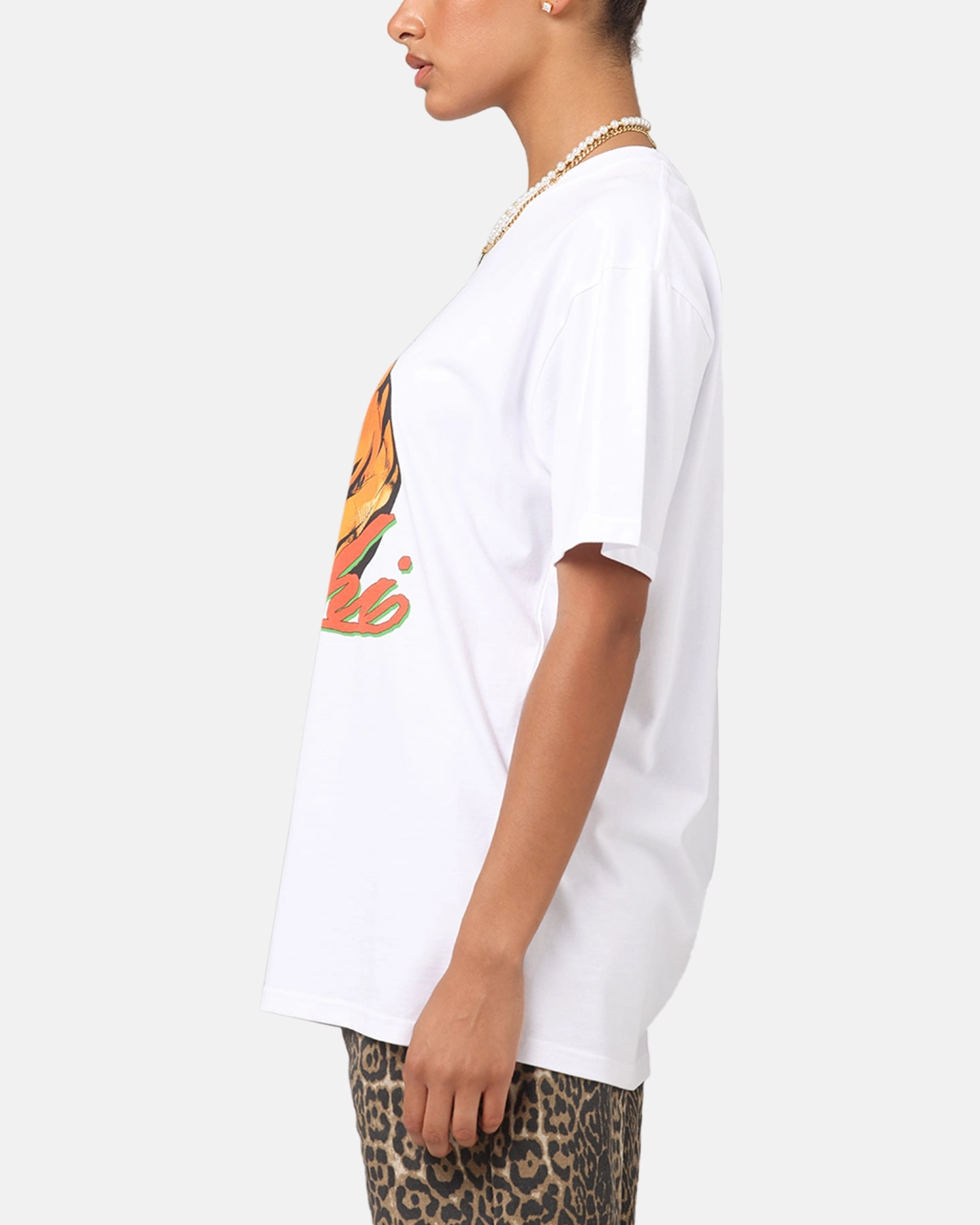 Outdoor Wear Active Wear Secret Club Goochi Strong Tiger T-Shirt White
