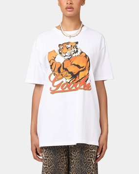 Secret Club Goochi Strong Tiger T-Shirt White Moisture Wicking Fabric