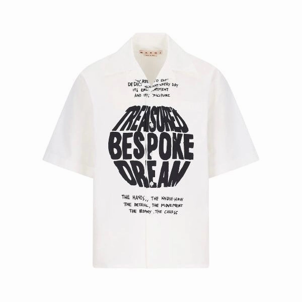 Chic Ensemble Marni S/S Print Shirt 'White'