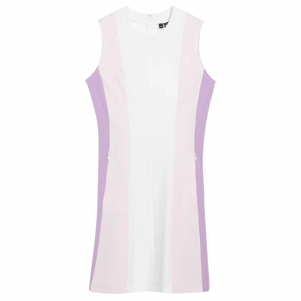 Monochrome Mood Side Pleats J.Lindeberg Jasmin Golf Dress Cradle Pink - SP24 Women