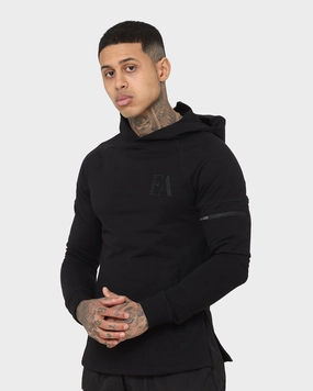 EA Strength Hoodie Black Zippered Closure