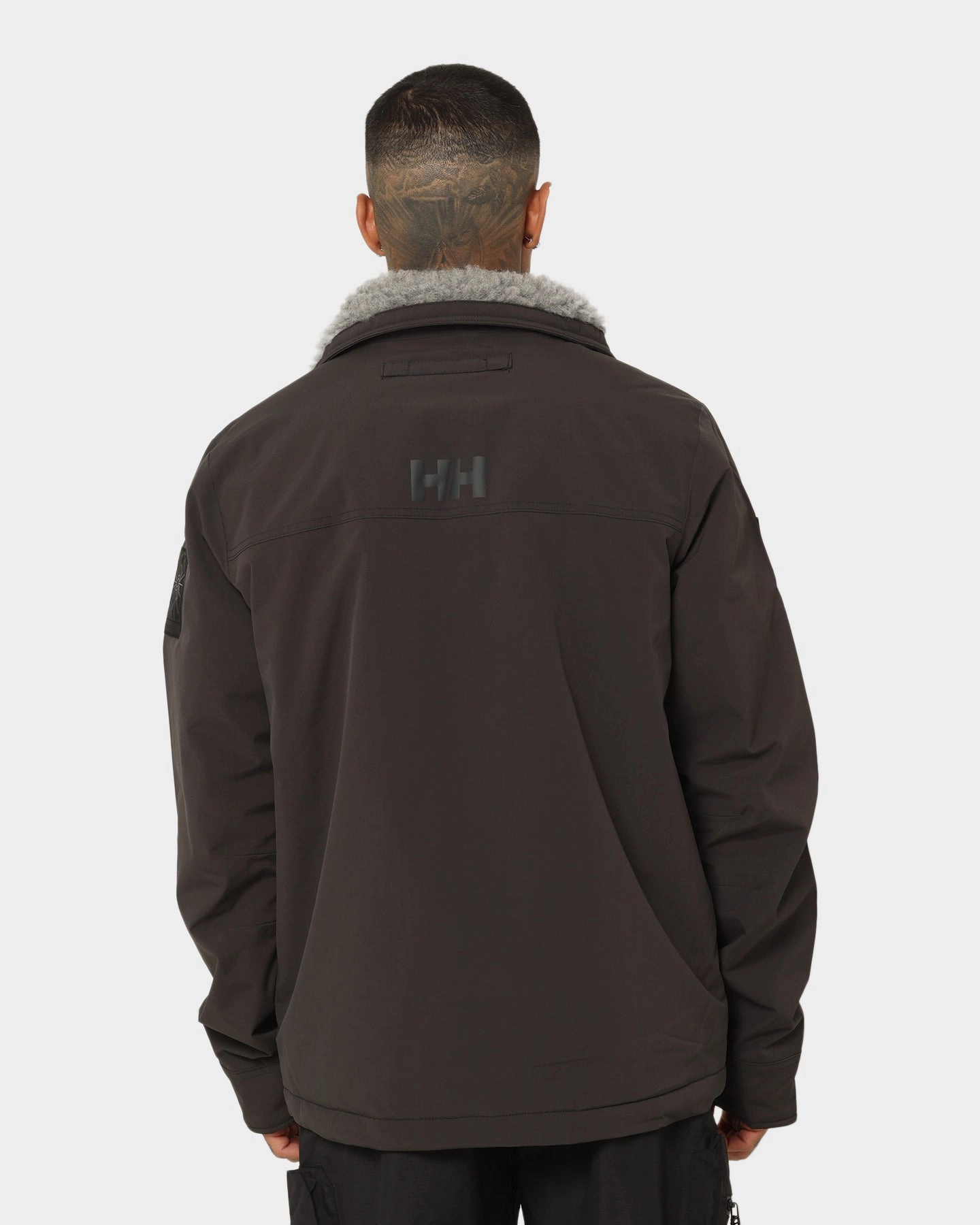 Helly Hansen Arctic Shelled Wool Pile Jacket Ebony Bonded Shoulder Guards