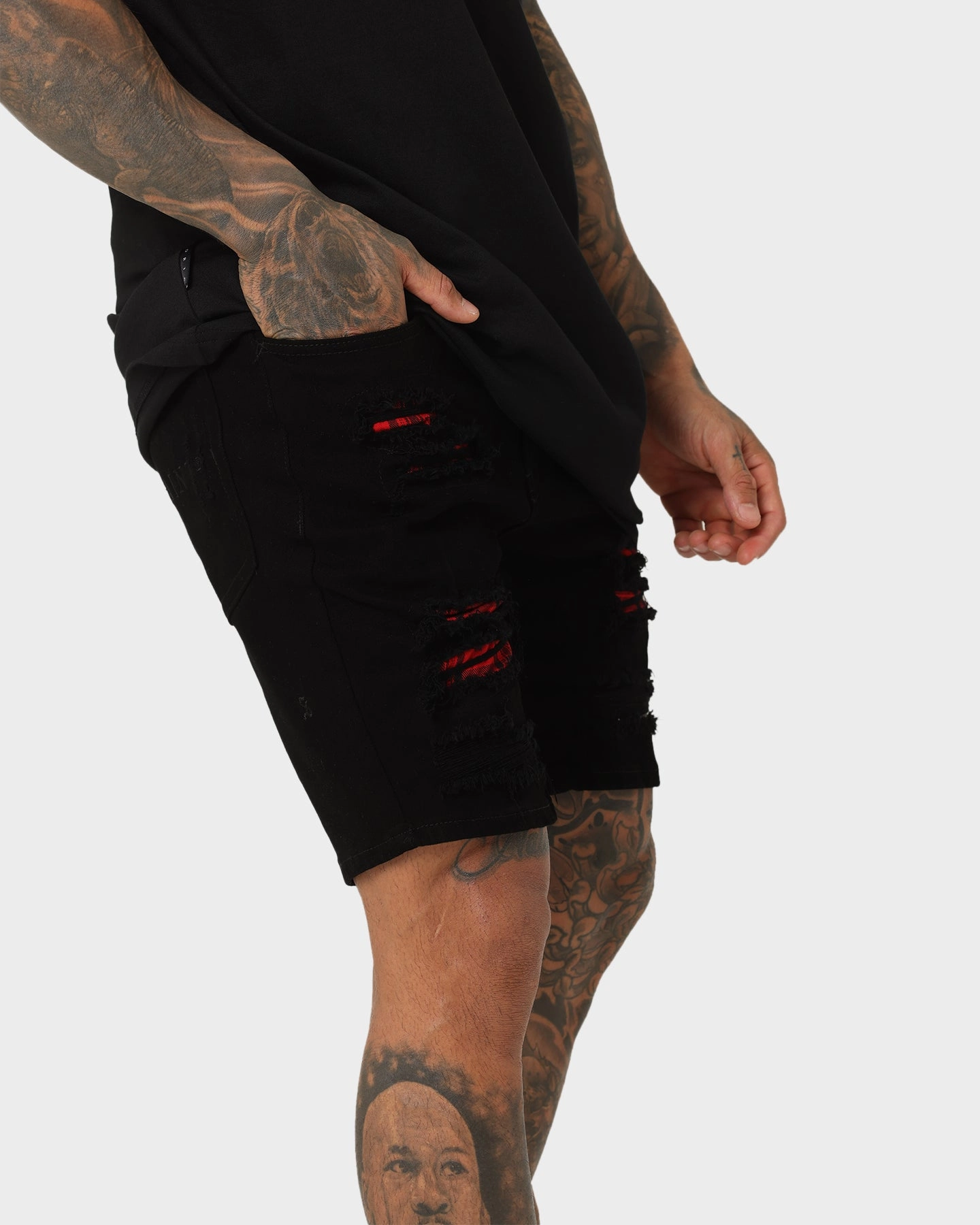 swimming suit alternative Saint Morta Tarta Summum Shorts Black/Red